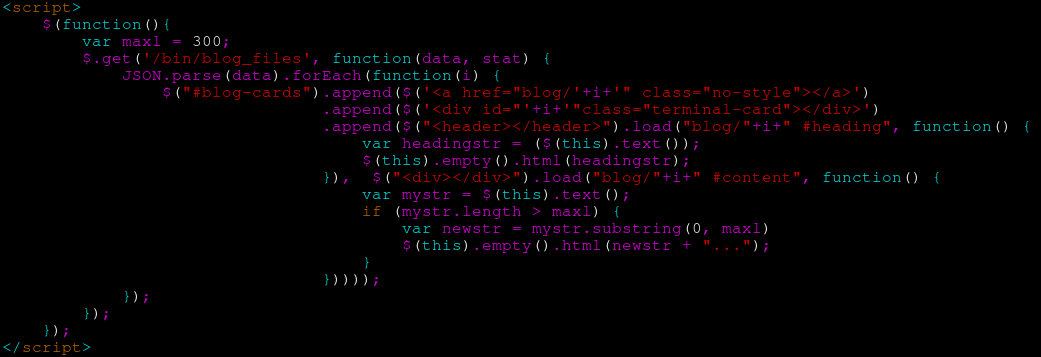 Gigantic JQuery Monster